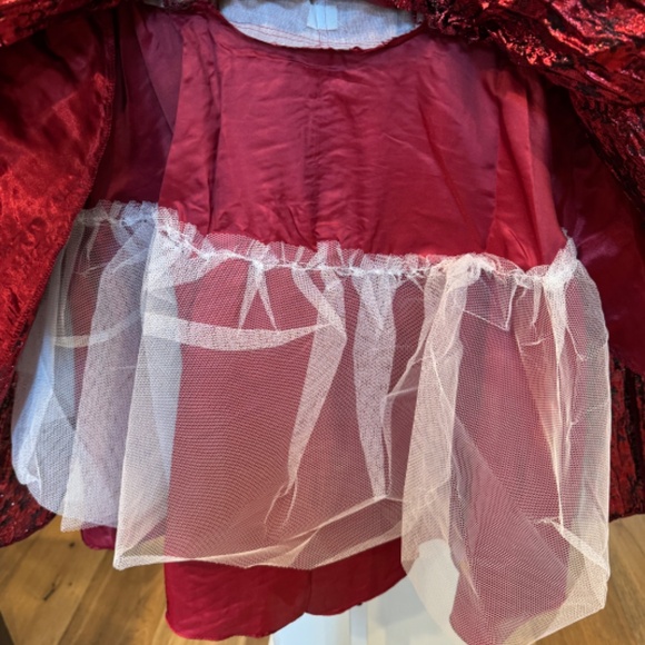 Mac Duggal Brocade Off-Shoulder Bow Mini Dress 8 RUBY - Picture 7 of 8